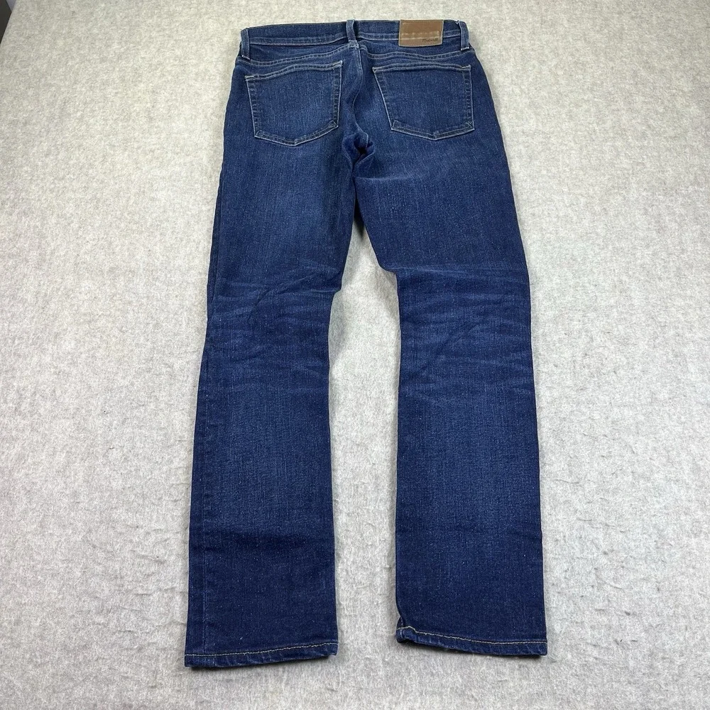 Madewell Jeans Men's 31x32 Blue Skinny Stretch Dark Wash Denim Zip Fly Cone Mill